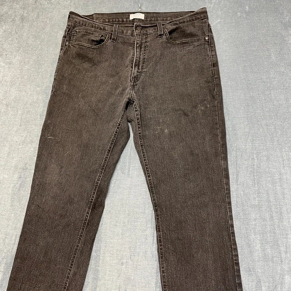 Denizen from Levi's 231 Athletic Jeans Mens 34 Black Straight Leg Dark Wash